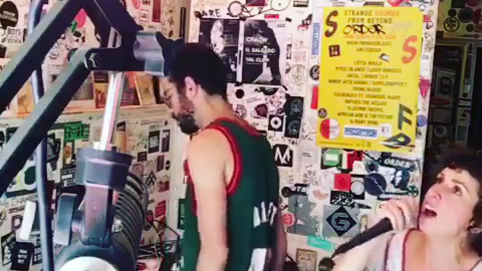 Fragment of a performance at the @redlightradio