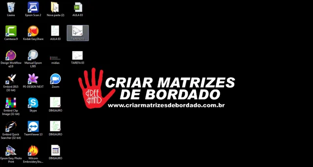 Aulas Curso: Criar Matrizes No Embird — Free Hand Bordados