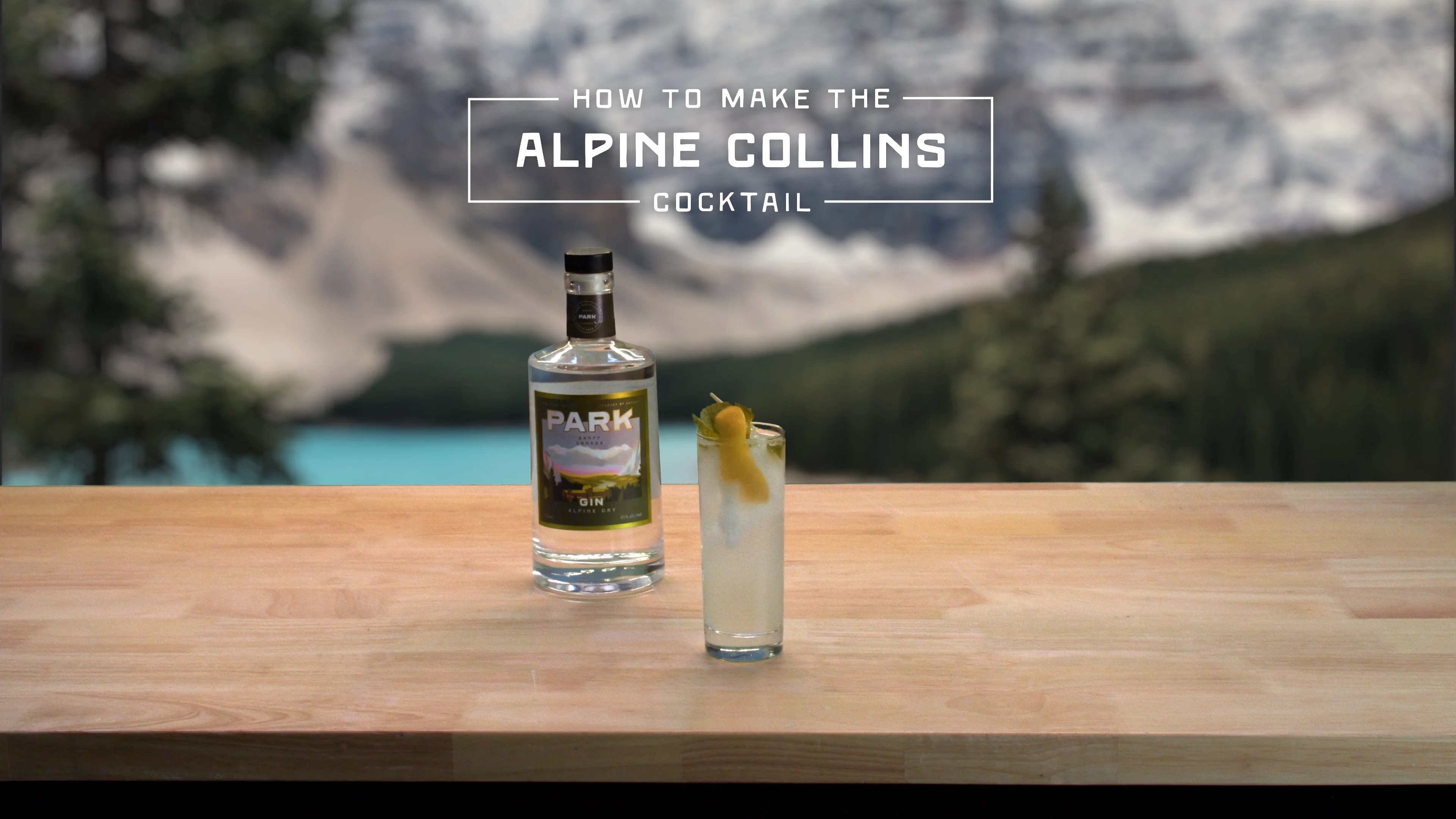 Collins glass dry gin