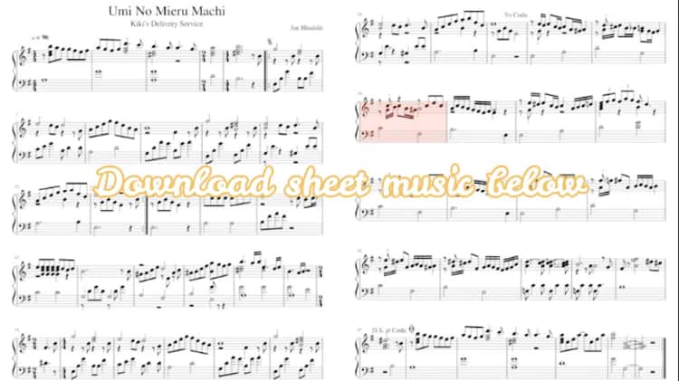 Joe Hisaishi - piano sheet music at