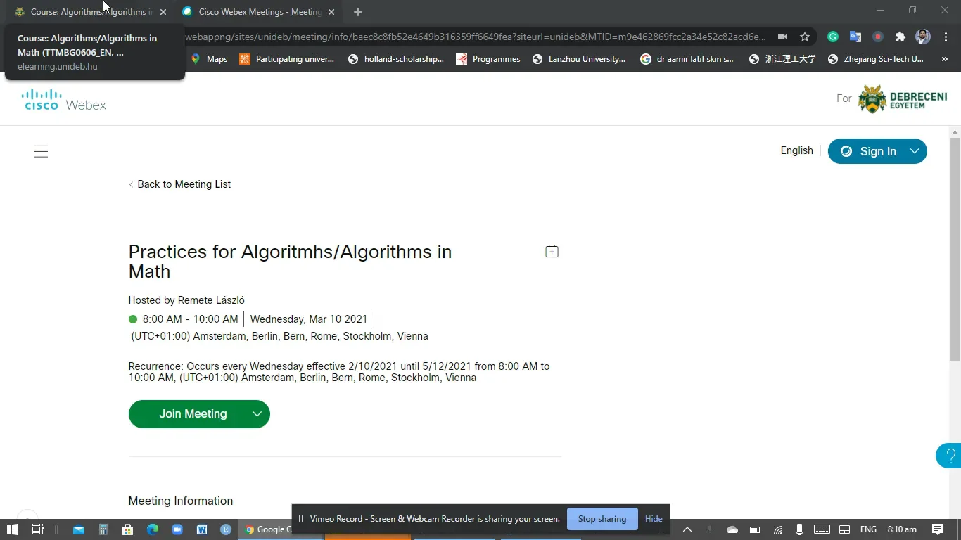 algorithm practice 3/10/2021, 8:10:49 AM on Vimeo