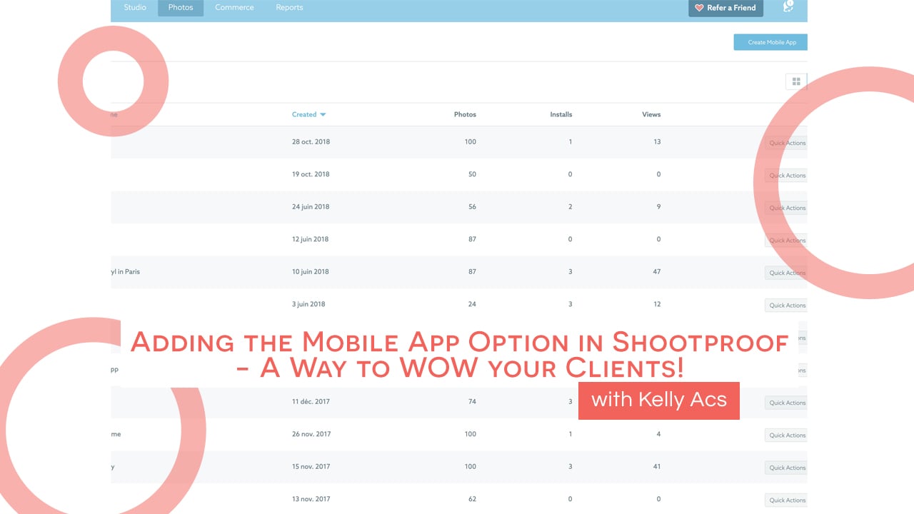 Adding the Mobile App Option in Shootproof_ A Way to WOW your Clients!