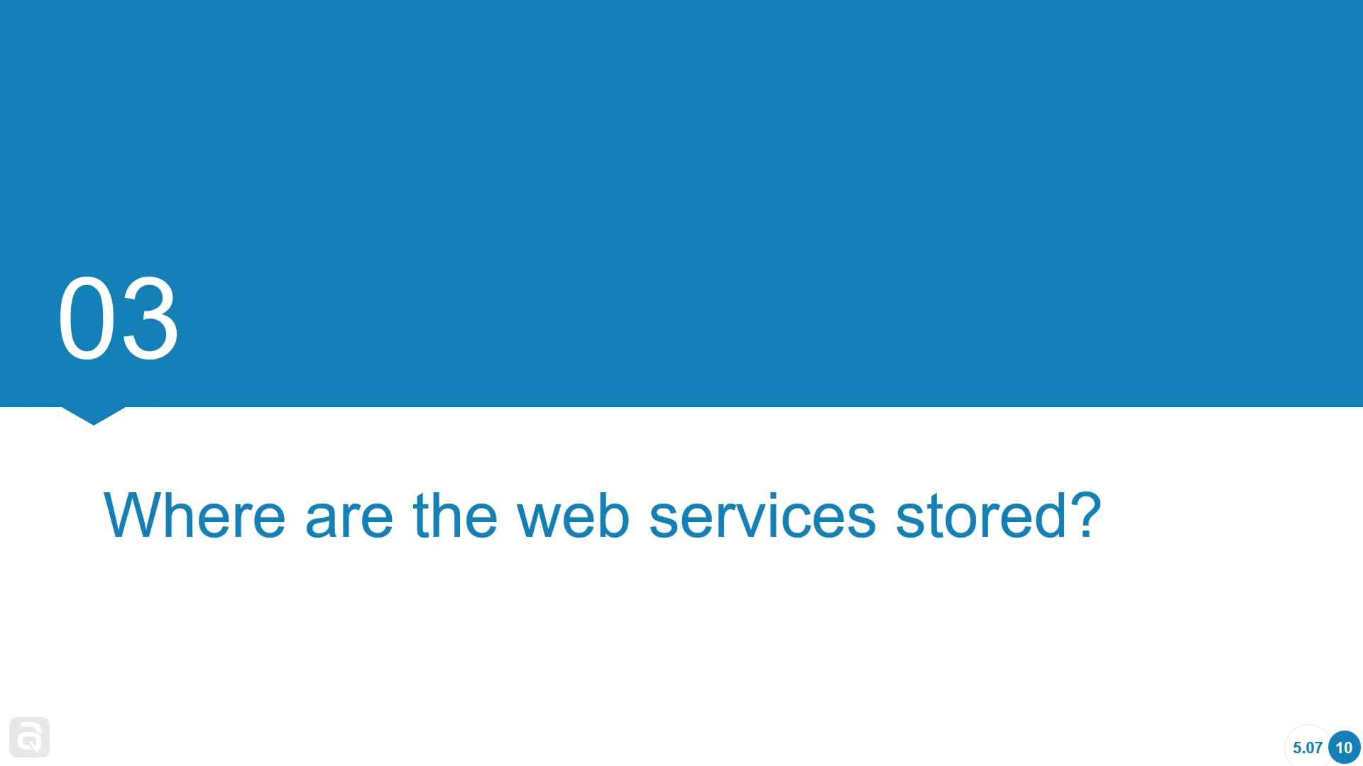 03 Where are the web services stored? on Vimeo