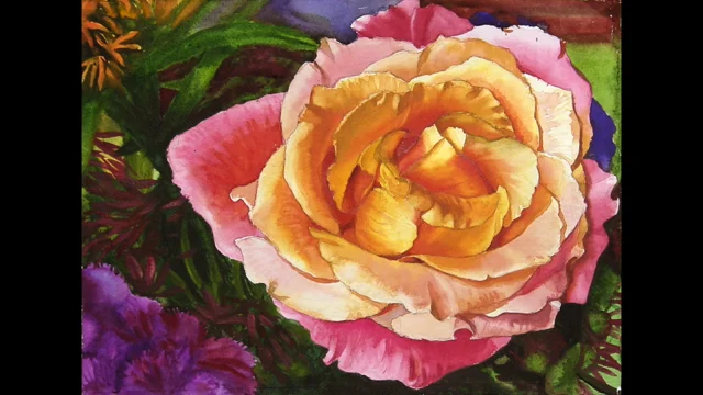 How I use Acrylic Medium to Paint a Wet into Wet Rose 