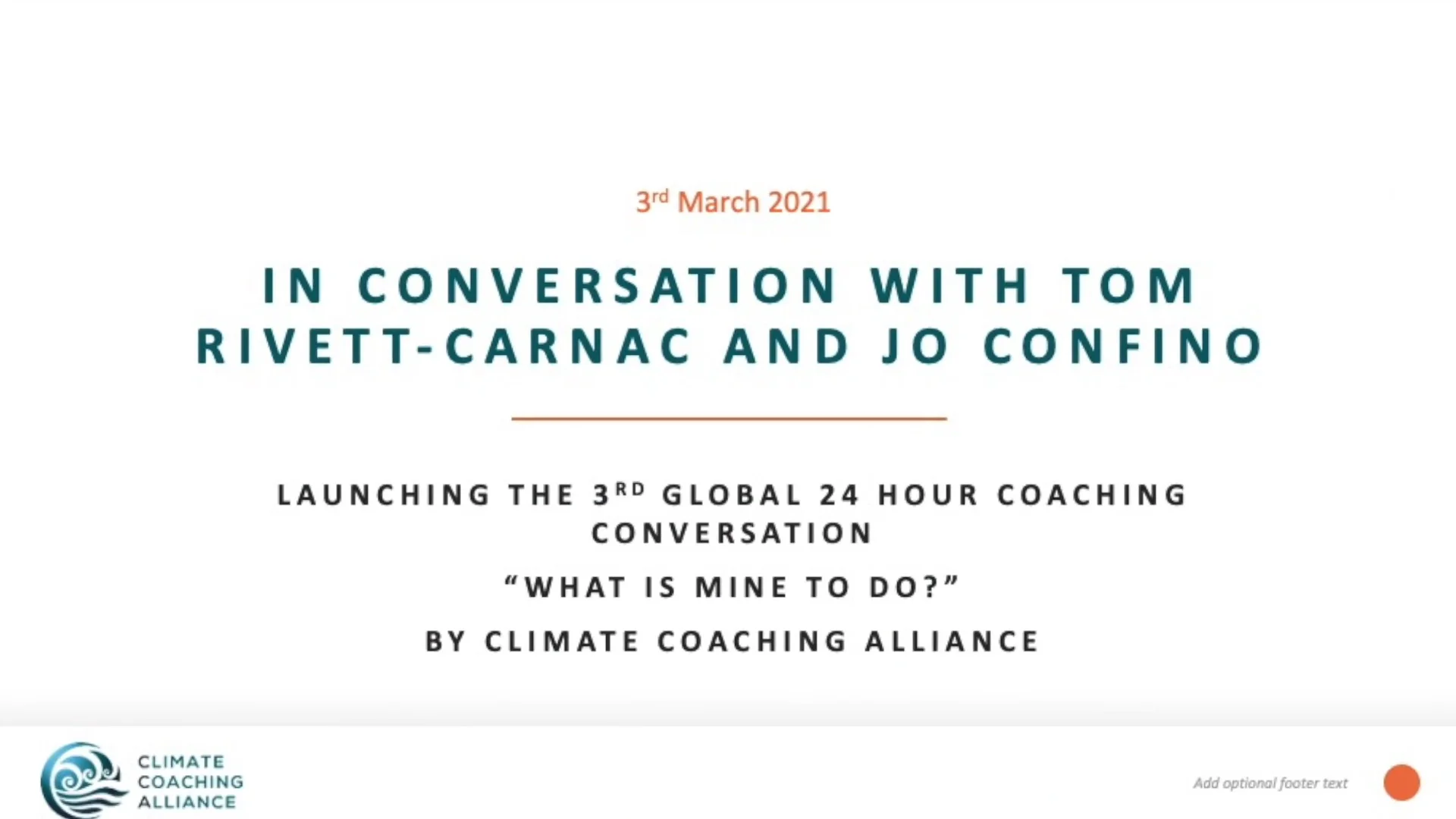 Tom Rivett-Carnac interviews his coach Jo Confino on Vimeo