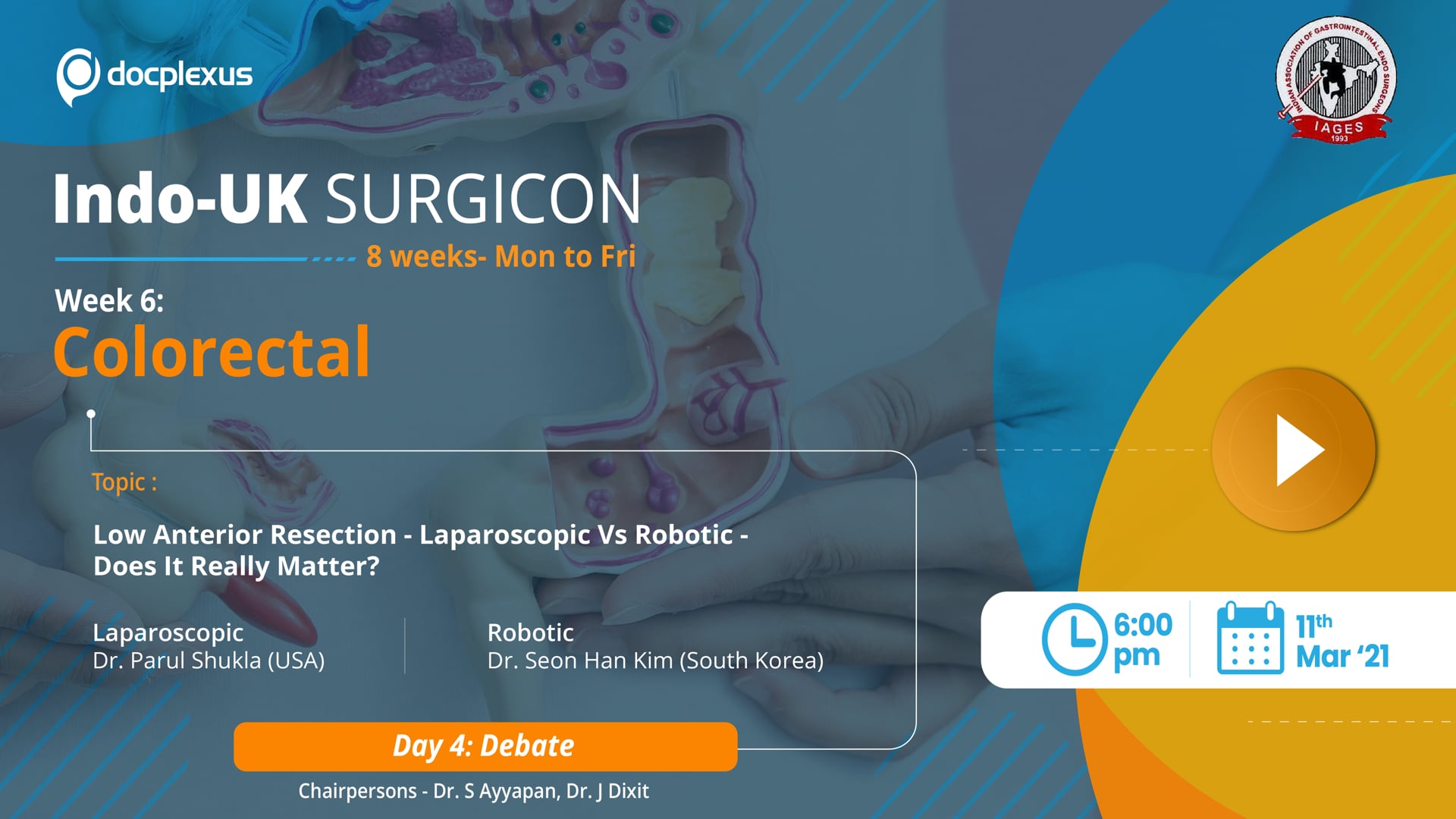 INDO UK SURGICON, WEEK 6, DAY 4: LOW ANTERIOR RESECTION - LAPAROSCOPIC VS ROBOTIC - DOES IT REALLY MATTER?
