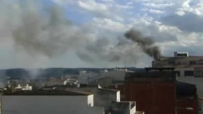 Incendi a un edifici de l'Avinguda Girona