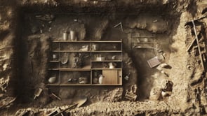 Excavation with String Furniture