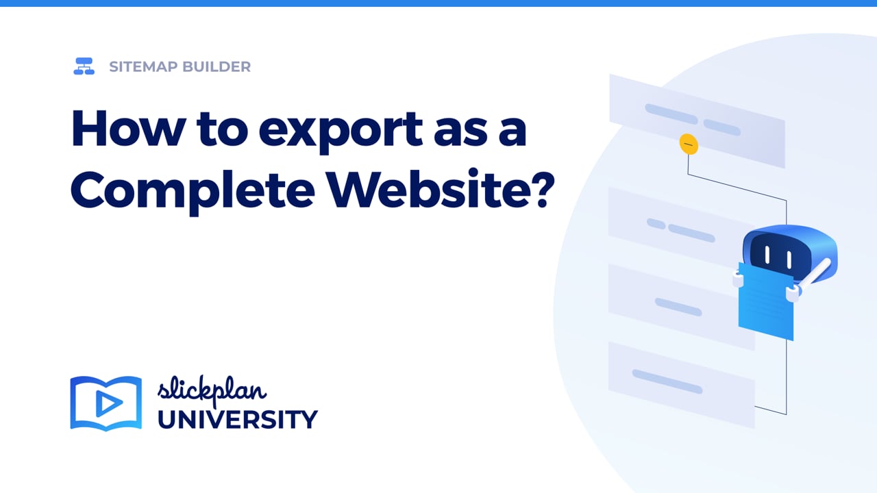 How to export as a Complete Website?