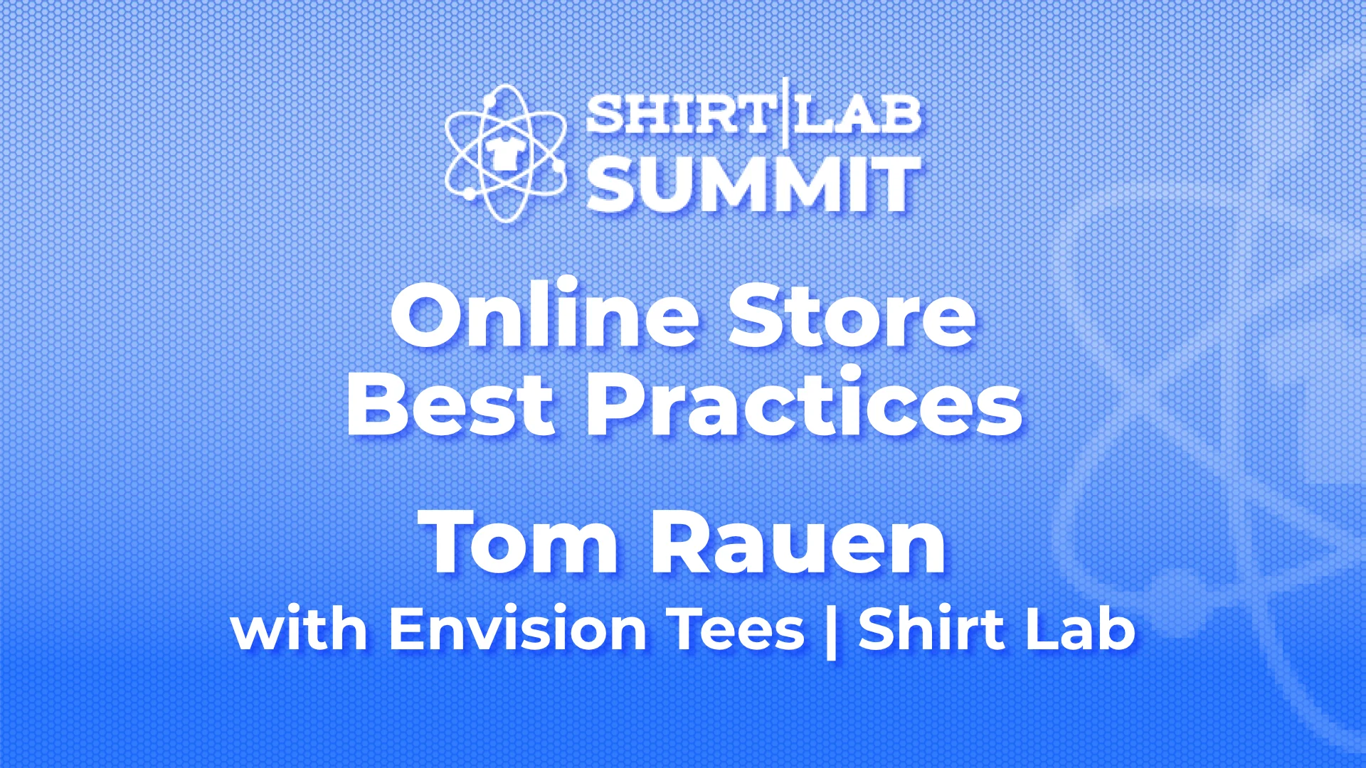 SHIRT LAB SUMMIT TOM RAUEN BONUS on Vimeo