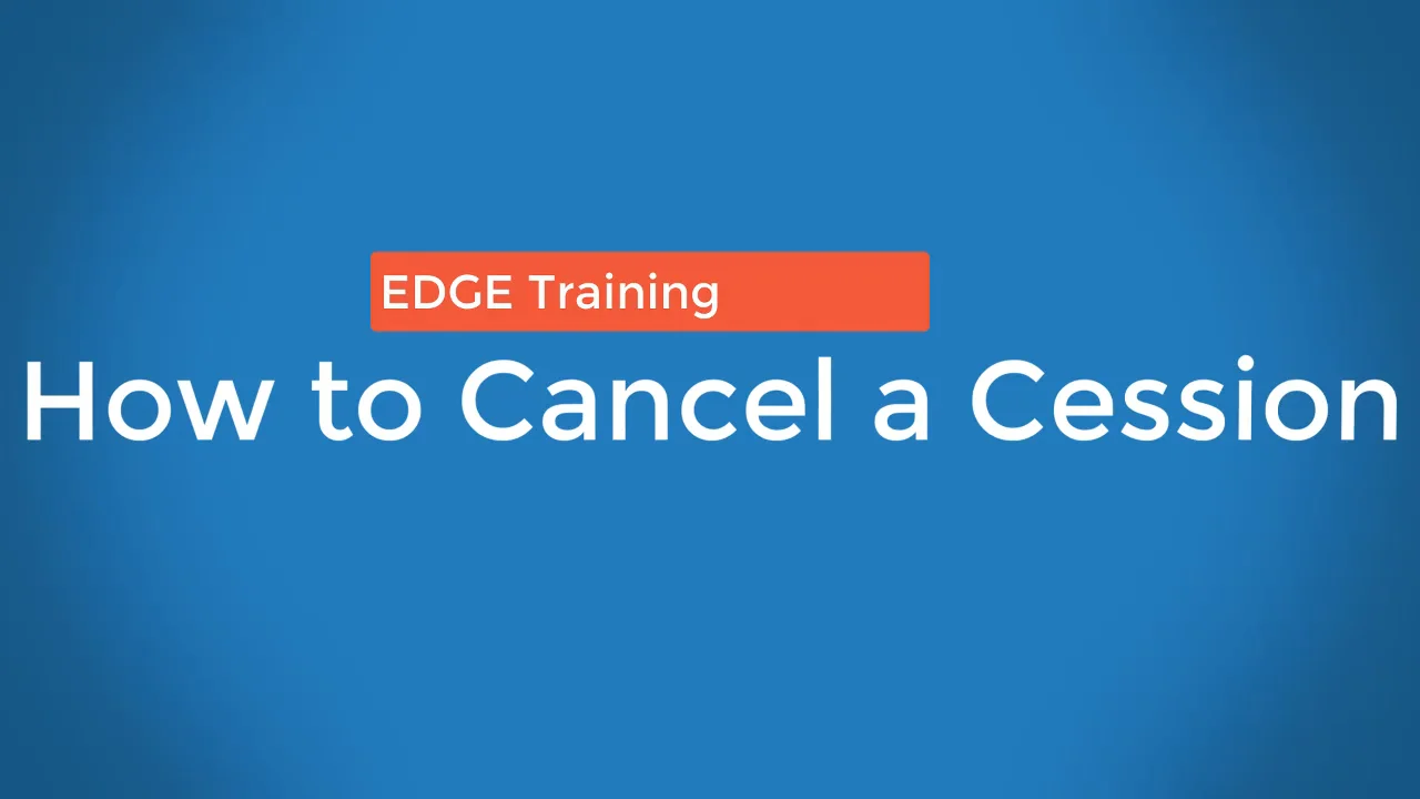 EDGE Cancel a Cession on Vimeo