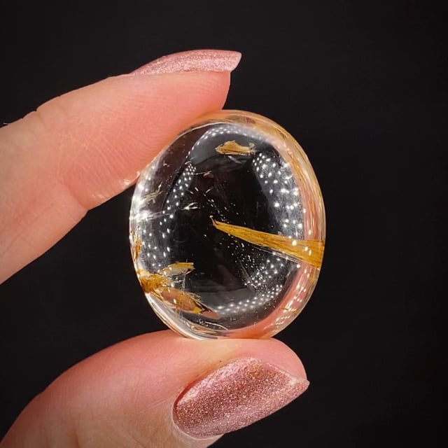 Topaz included by Rutile - LB-682c - Sakhan-gyi - Mandalay