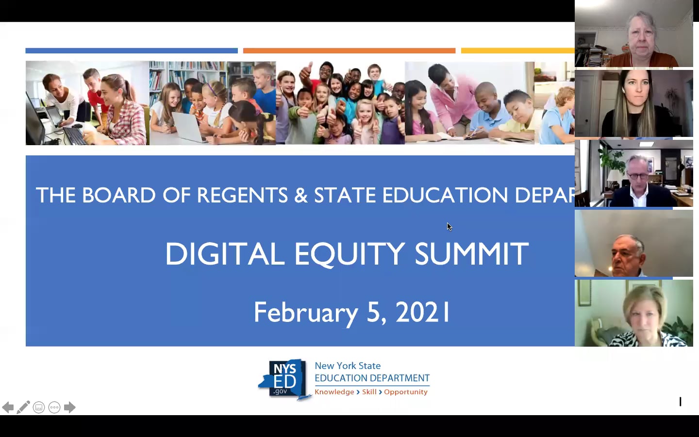 NYSED Digital Equity Summit February 5, 2021 on Vimeo
