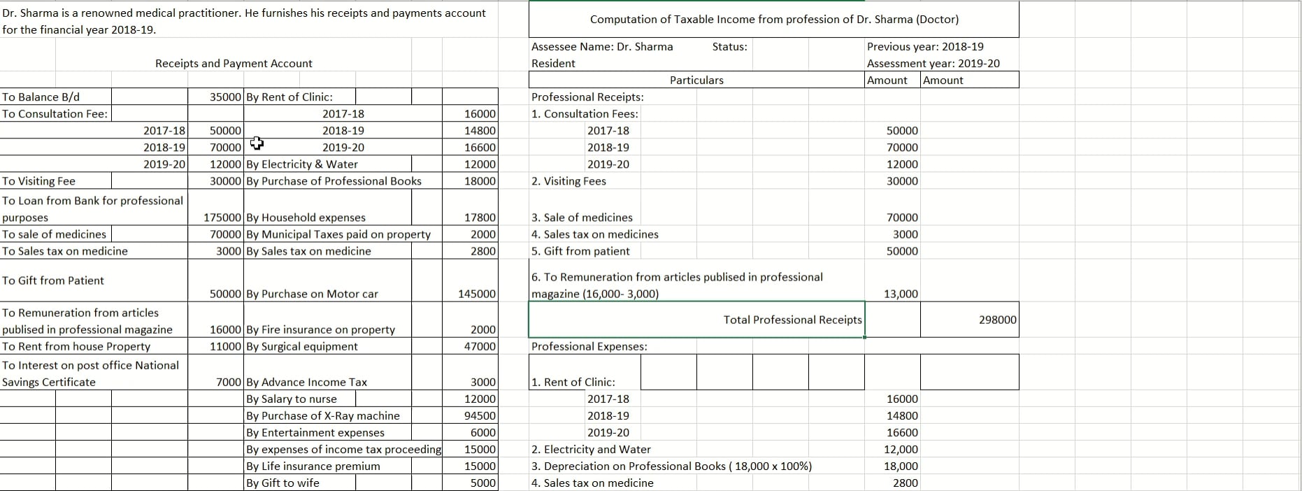 Practice Sums in Income from Profession on Vimeo