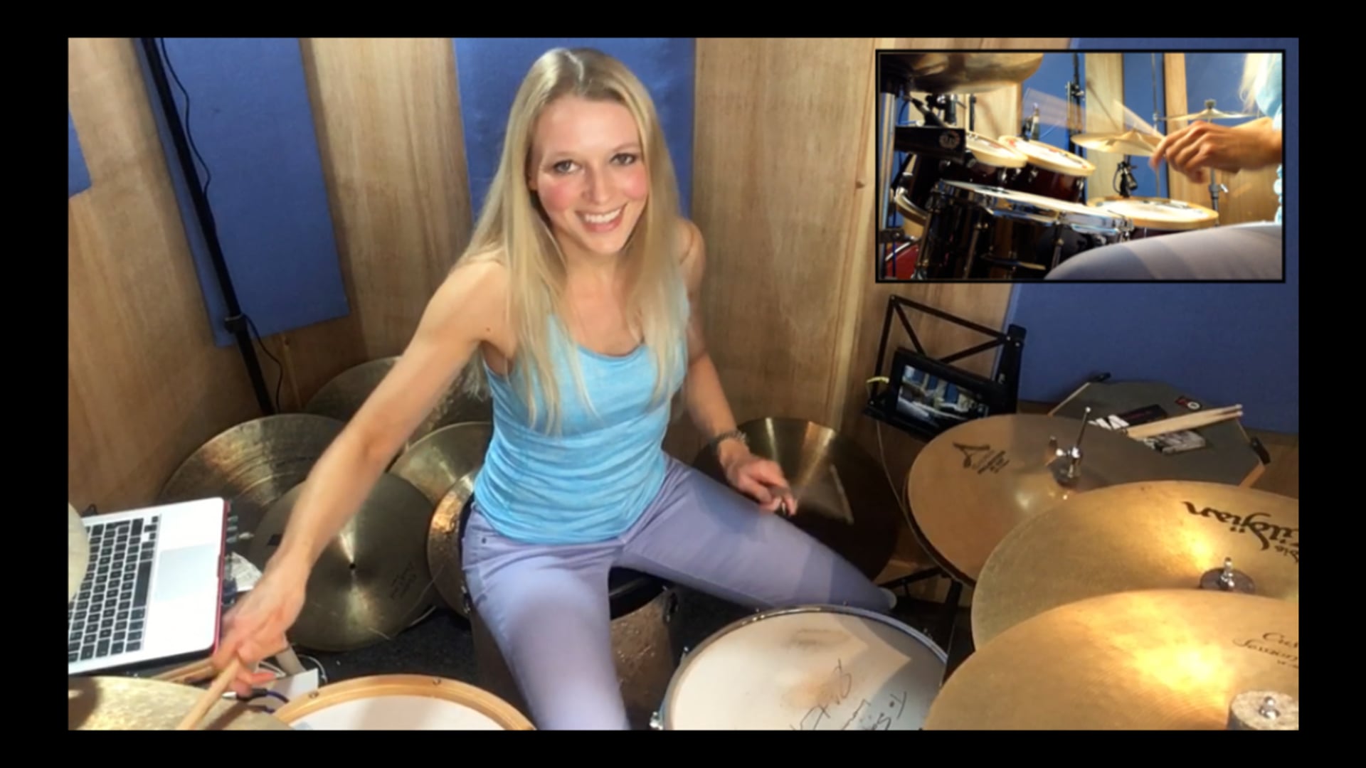 "Show Me What You Got"... well, ok! Sophie Alloway drumming.