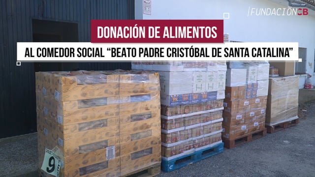 Donación de alimentos al comedor social “Beato padre Cristóbal de Santa Catalina”