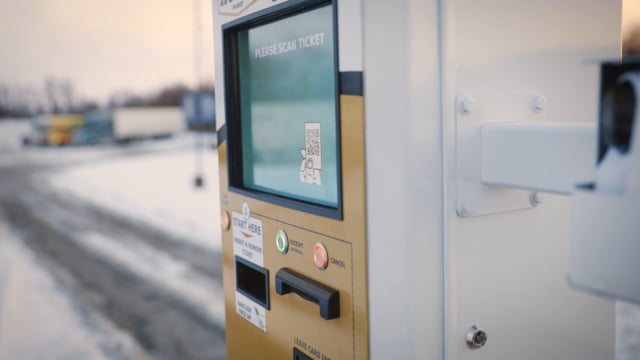 Exit BOXX Installation at a Truck Lot — Parking BOXX video