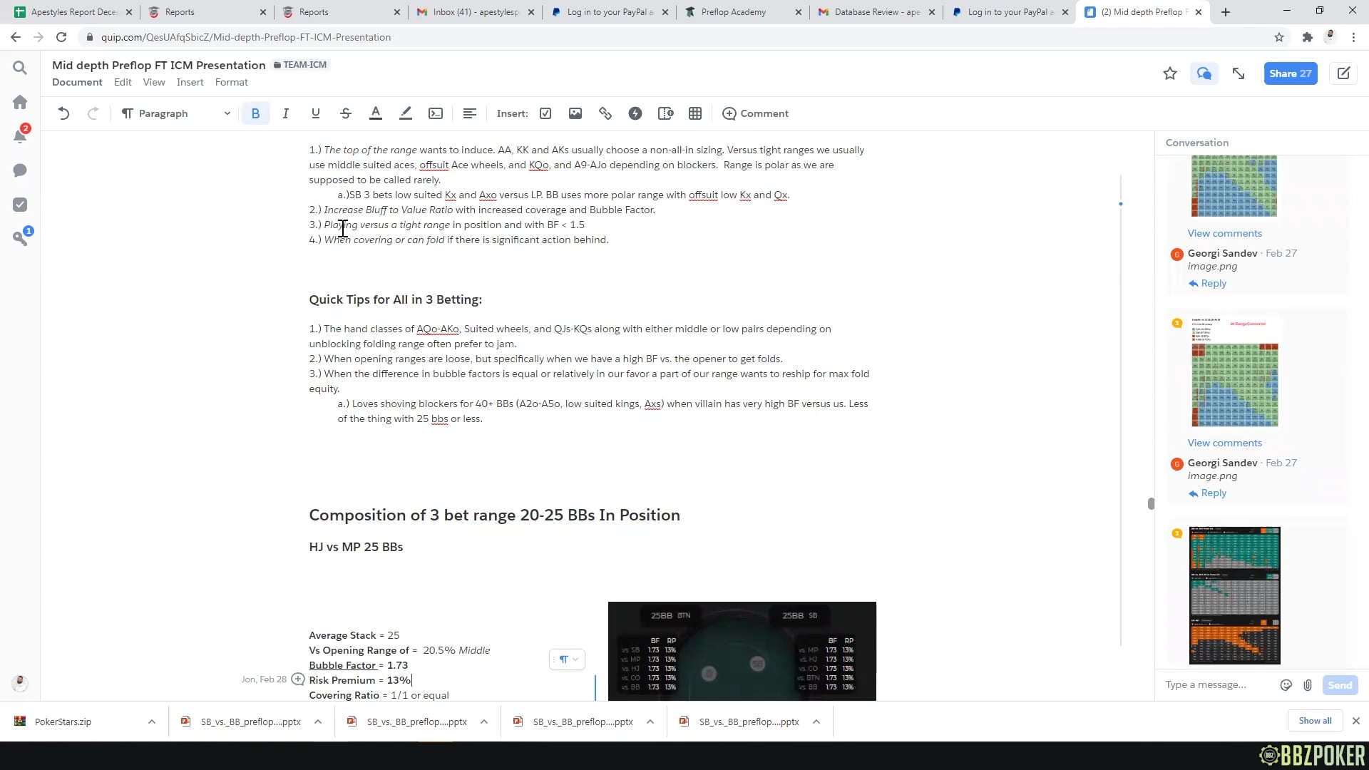 ICM 3betting + Database Review