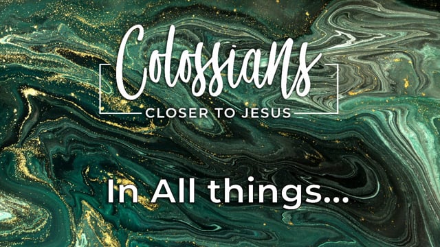 In All Things...