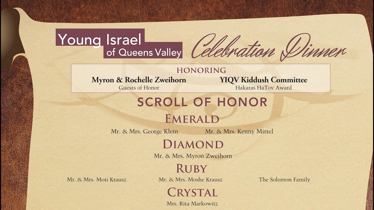 YIQV Celebration Dinner