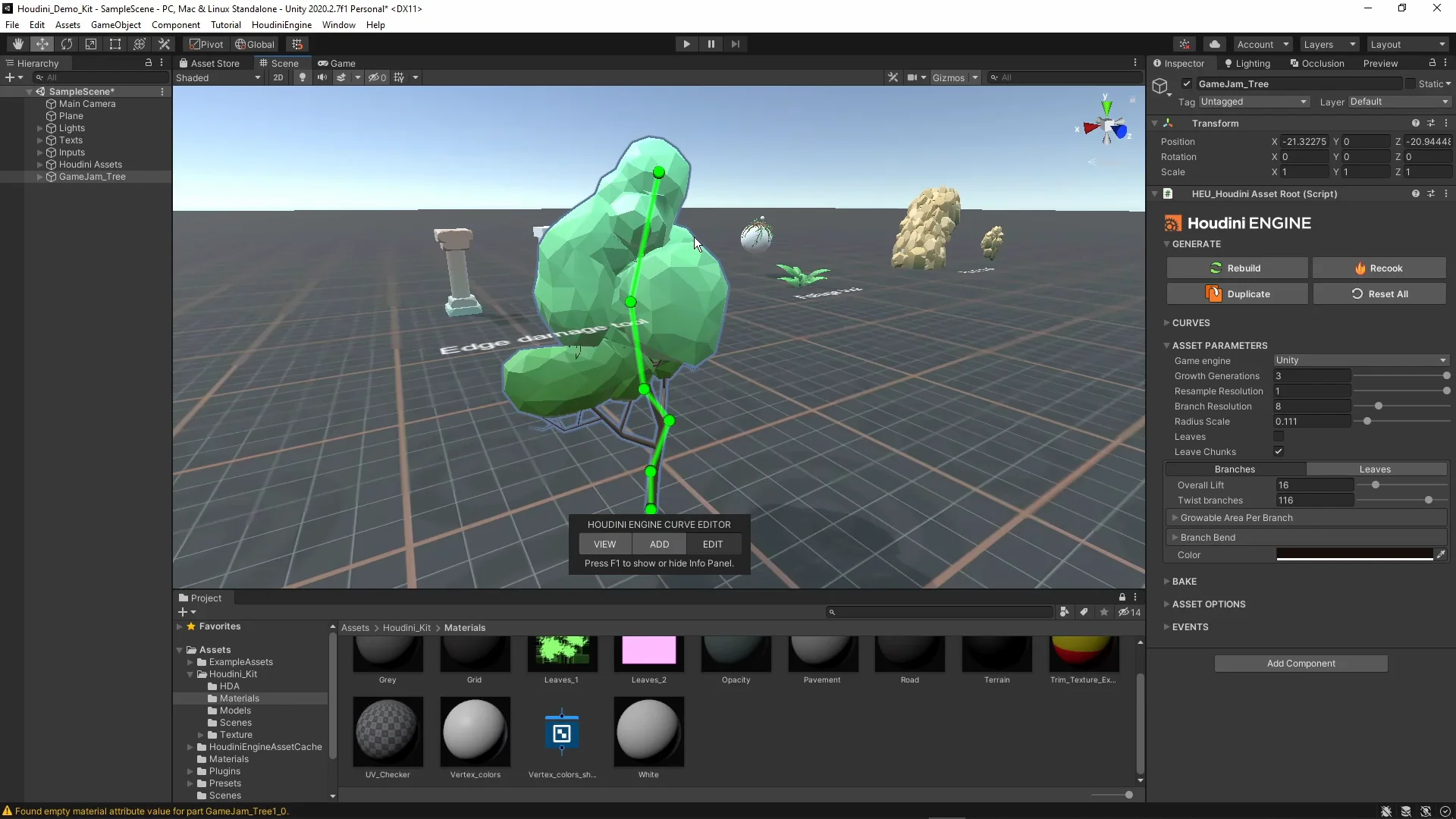 Houdini Engine for Unity | Starter Kit Install