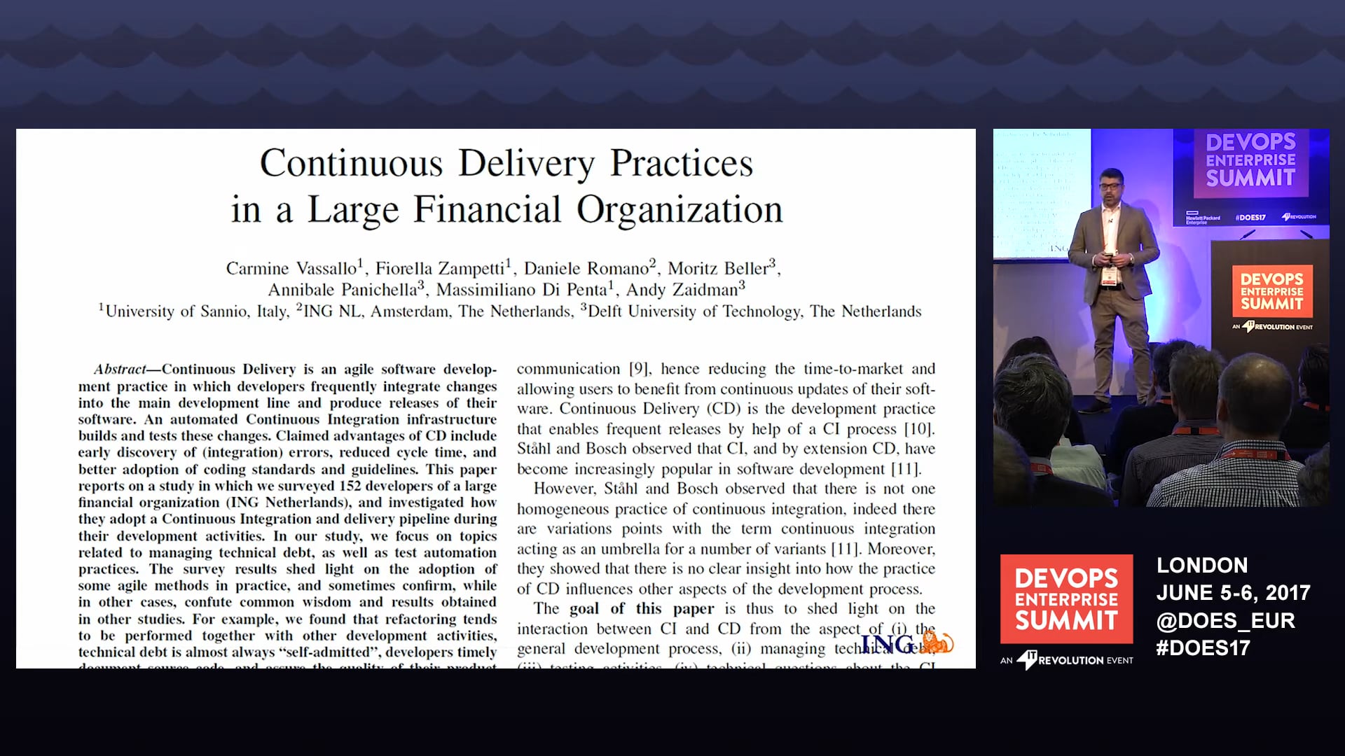 Global Continuous Delivery in a Financial Organization
