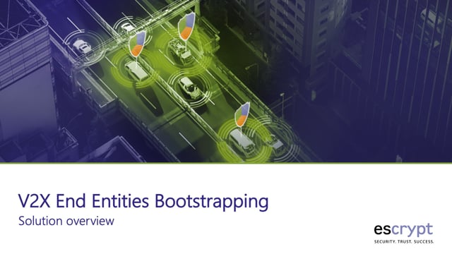 How to bootstrap end-entity V2X devices