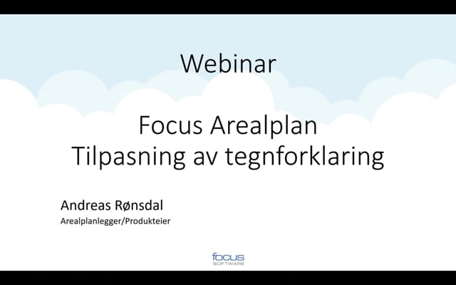 Tempvideo: Tilpasning av tegnforklaring i Focus Arealplan