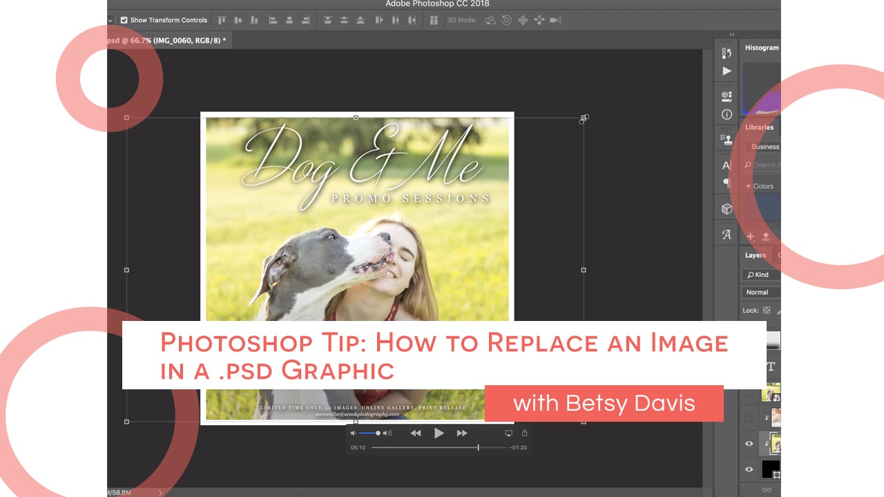 Photoshop Tip: How to Replace an Image in a .psd Graphic