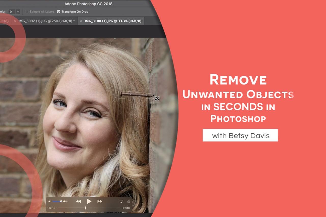 Remove Unwanted Objects in SECONDS in Photoshop