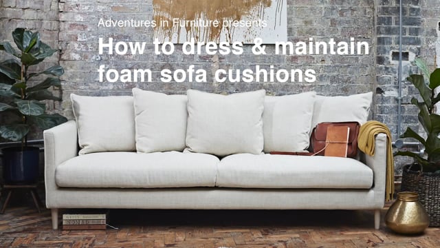 How to care for your foam cushions