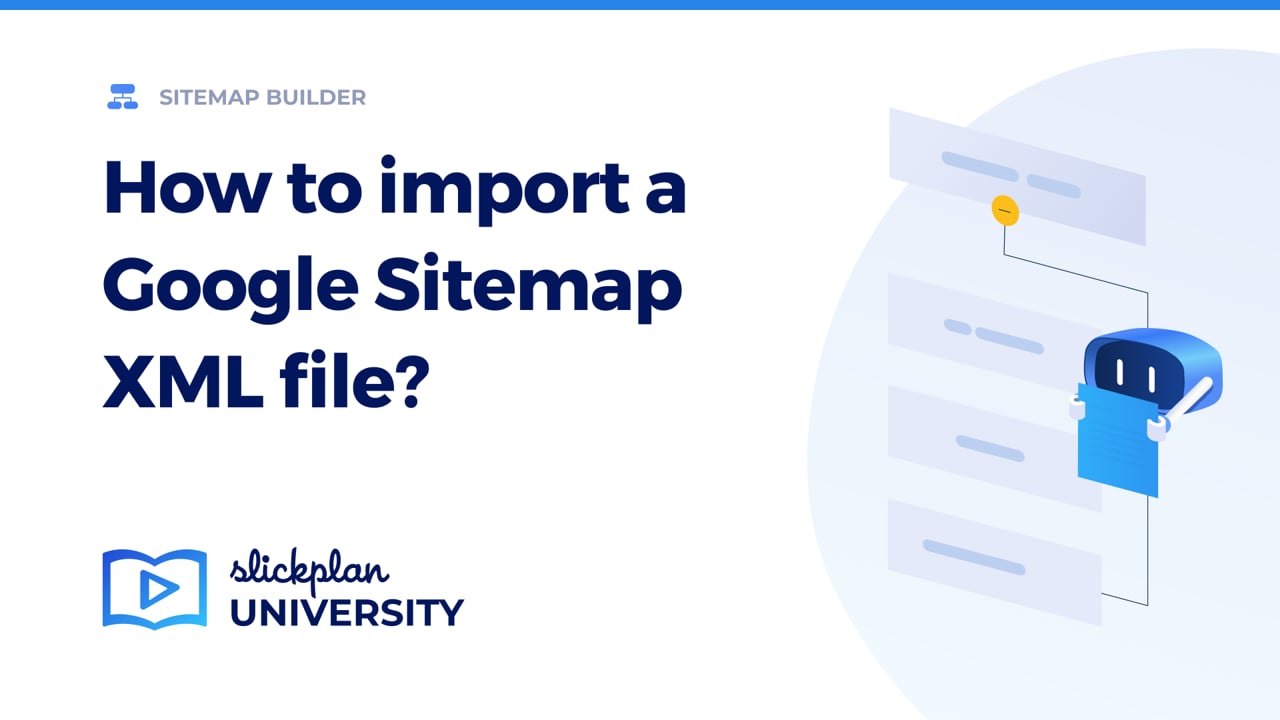 How to import a Google Sitemap XML file?