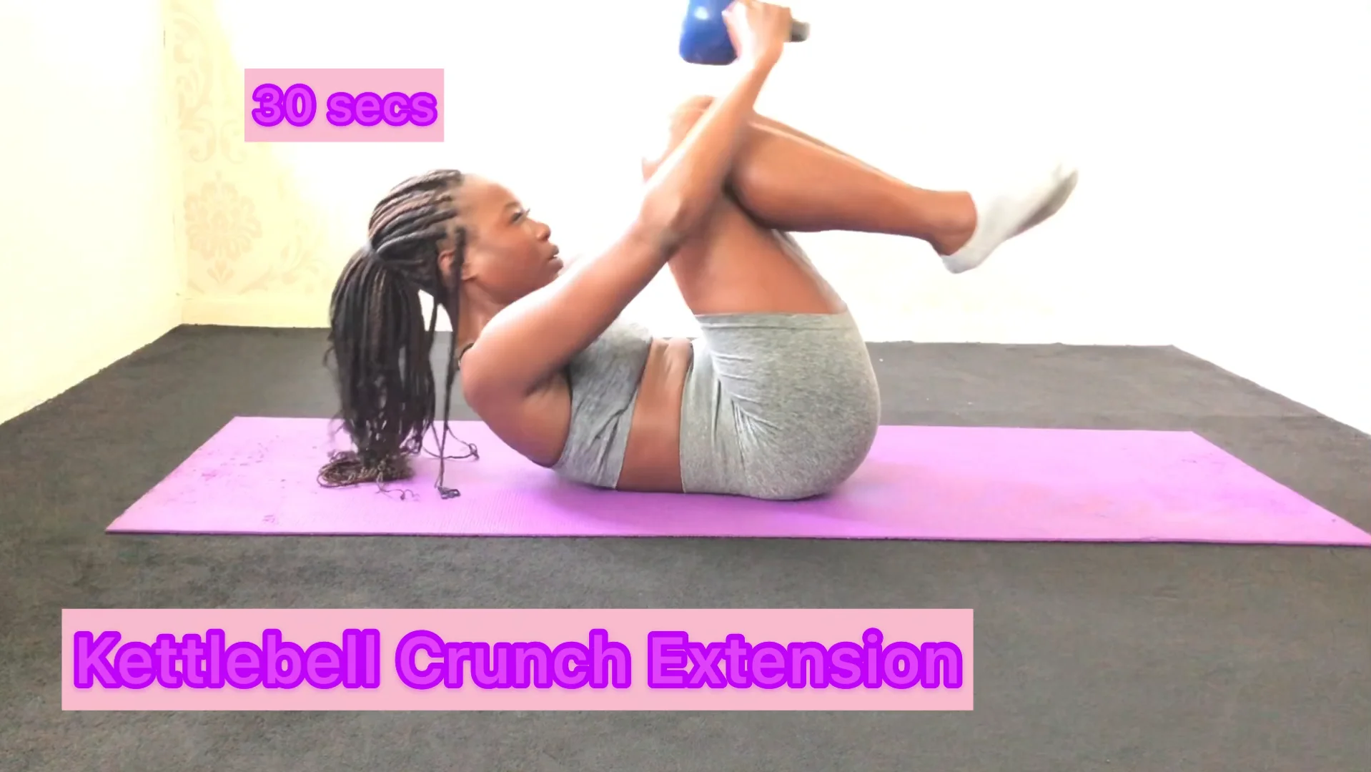 Kettlebell crunch discount