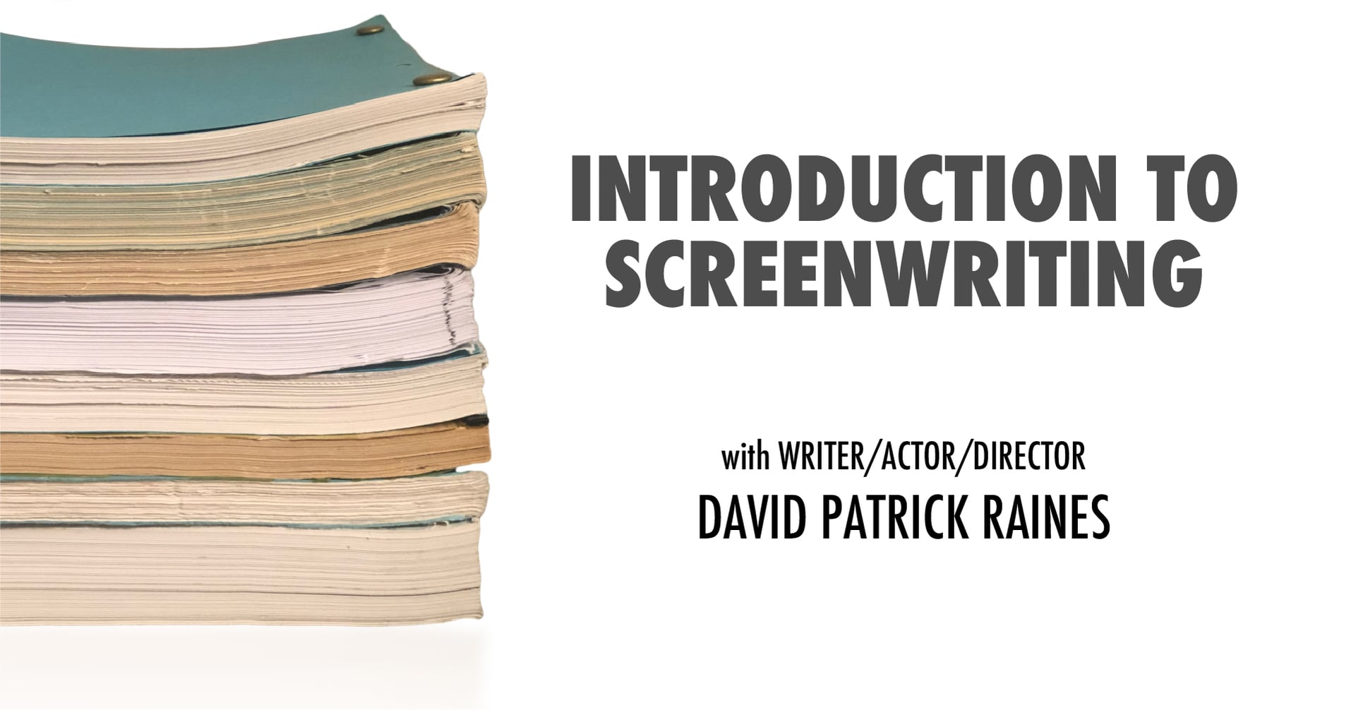 Introduction To Screenwriting On Vimeo