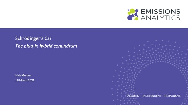 Schrӧdinger’s car: the plug-in hybrid conundrum