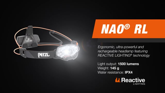 Petzl Nao RL Black 1500 lm Headlamp Headlamp - Muziker