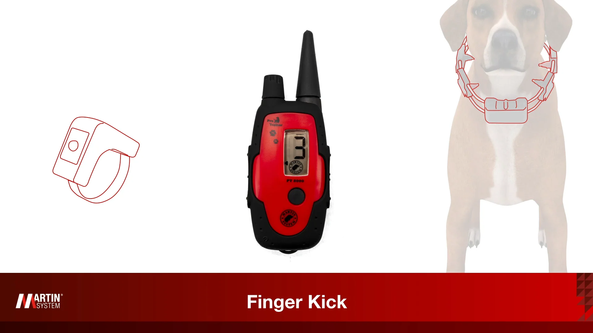 K9 REMOTE CONTROL FINGER KICK Pawsitive Training Market