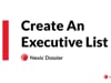 Dossier Create An Executive  List DOS PD SS