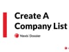 Dossier Create A Company List DOS PD SS