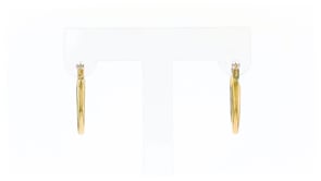 14kt Yellow Gold Small Oval Hoop Earrings. 58