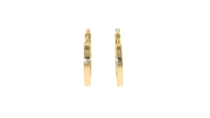 Andiamo 14kt Yellow Gold Hoop Earrings. 1