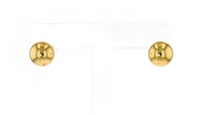 Italian 8mm 18kt Yellow Gold Ball Stud Earrings