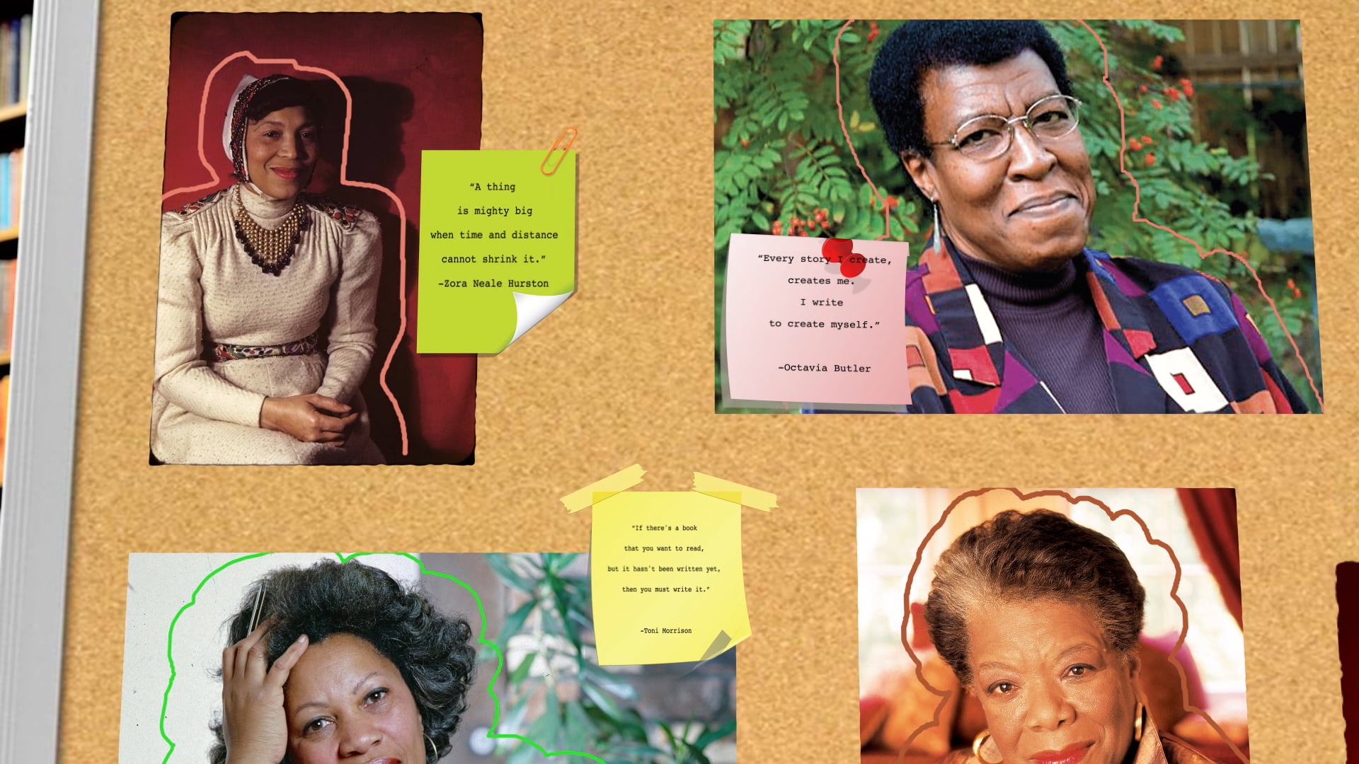 "I write to create myself..."