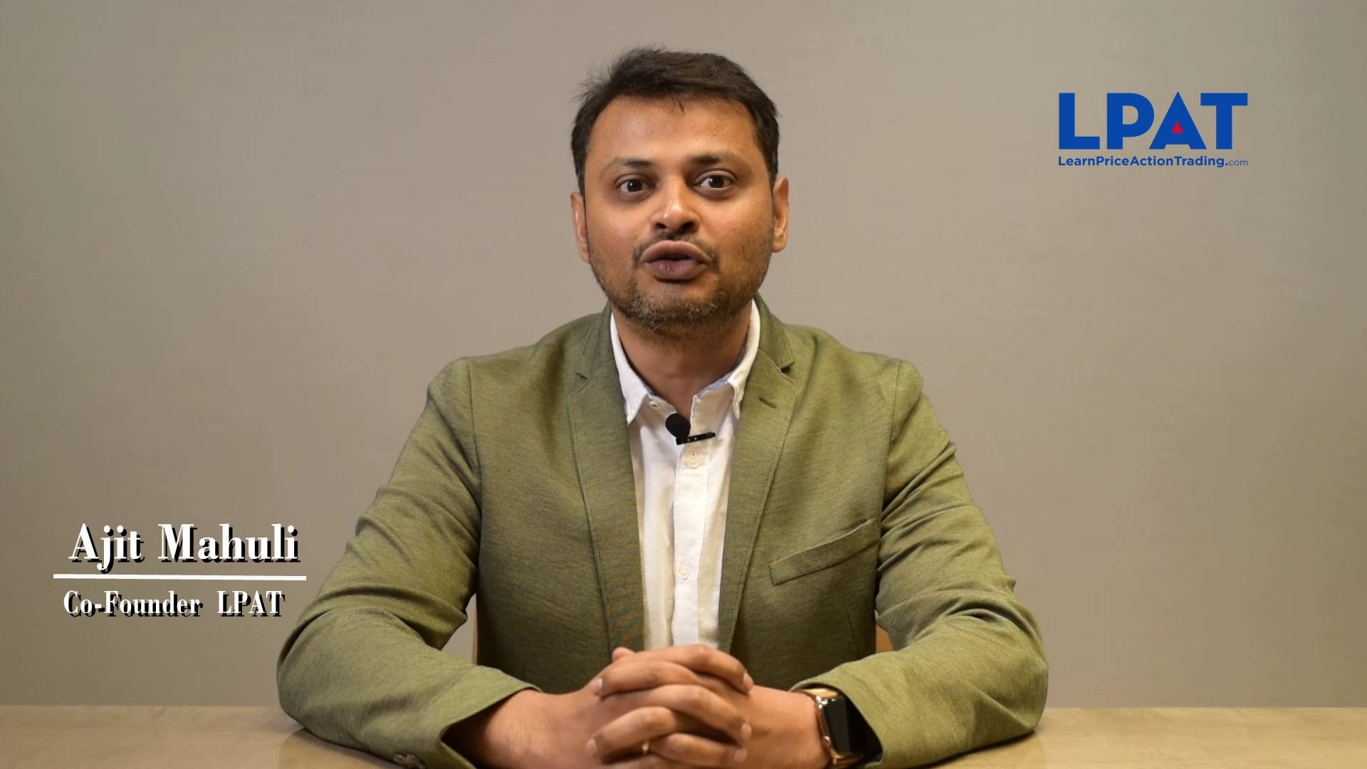 Ajit Mahuli Speaking About LPAT Community on Vimeo