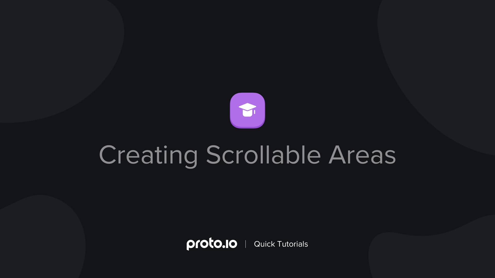 Creating scrollable areas Proto.io Quick Tutorials on Vimeo