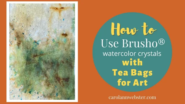 Add Color to Tea Bag Art — carol ann webster