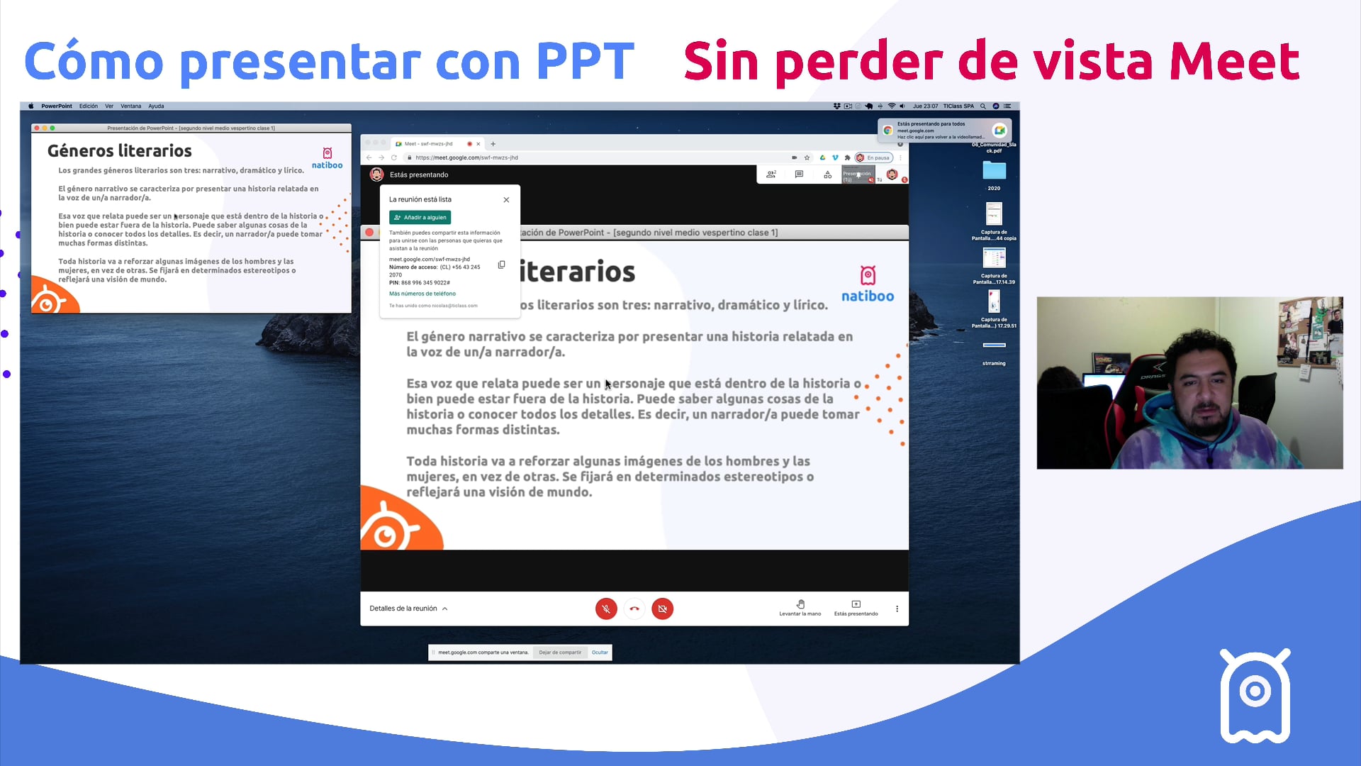 Cómo presentar PPT sin perder de vista Meet on Vimeo