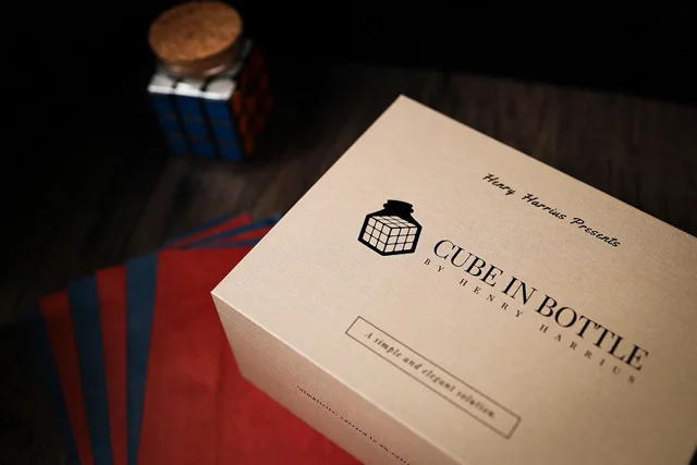 Cube in Bottle(瓶とキューブの融合) by Henry Harrius (キューブマジック) 手品グッズ専門「マジックショップGIN」 DVDセット ヘンリーエヴァンス他