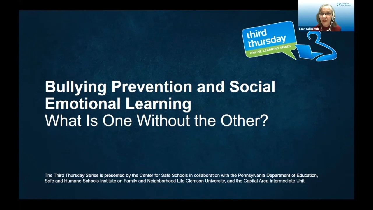 The role of social emotional learning in bullying prevention