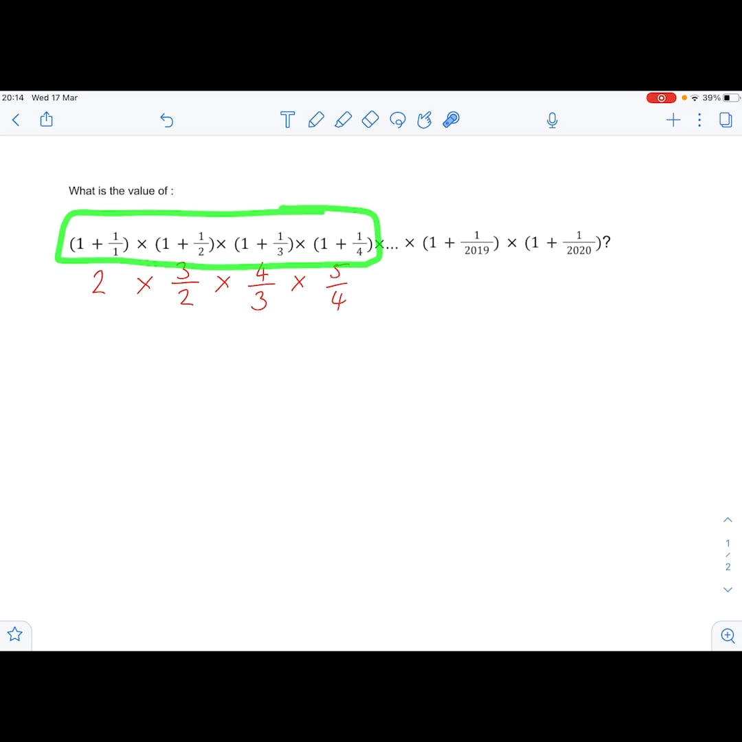Mr Sharpe's Maths Solution - Week 10 on Vimeo